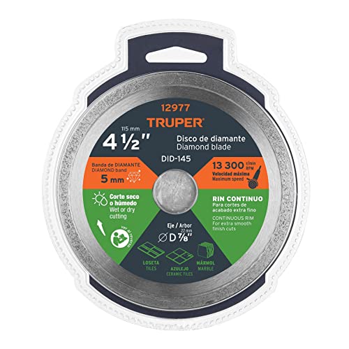TRUPER 4 1/2 DISCO DIAMANTE CONTINUO