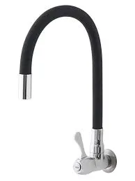 LLAVE GRIFO P/PARED FLEXIBLE NEGRA VITTO