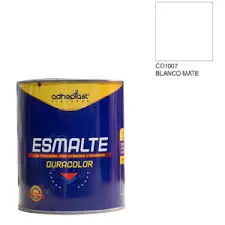 PINTURA ESMALTE BLANCO MATE LITRO.