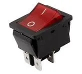 INTERRUPTOR BOTON ROJO 6AMP-250V