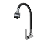LLAVE MESON C/GANSO FLEXIBLE NEGRO C/DUCHA VITTO