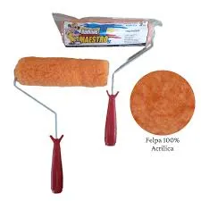 RODILLO EL MAESTRO 9"FELPA NARANJA