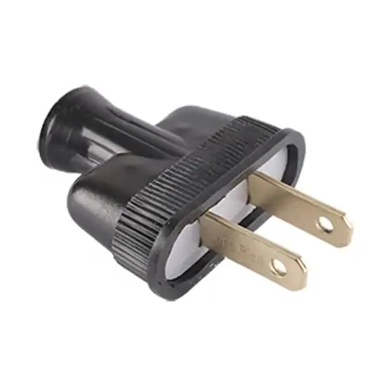 ENCHUFE TERMOPLASTICO 2 POLOS 15A NEGRO  COOPER