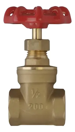 Llave de paso dorada Shine 1/2