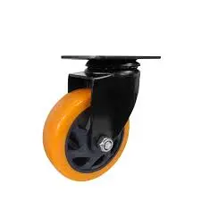 GARRUCHA 4" GIRATORIA C/FRENO NARANJA