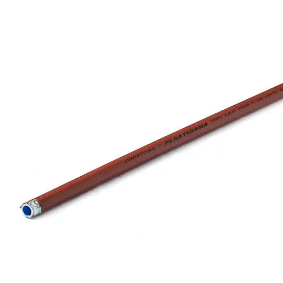 TUBO CUATRITUBO ROJO 6MTS PLASTIGAMA 