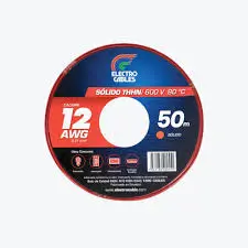 CABLE SOLIDO #12 ROJO ELECTRO CABLE