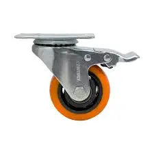 GARRUCHA PLATAFORMA RUEDA POLIURETANO NARANJA 50MM E.V