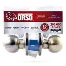 CERRADURA DE POMO PARA DORMITORIO ACERO INOXIDABLE FLORENCIA ORSO
