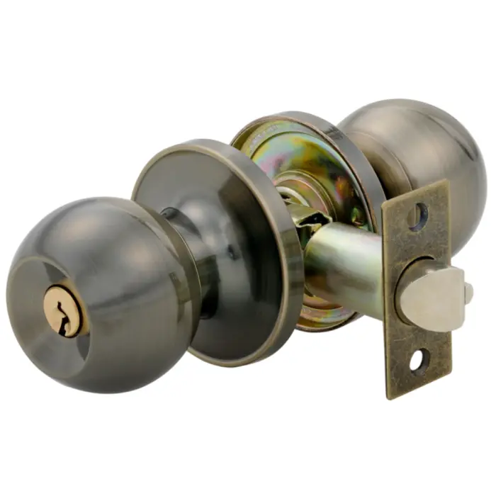 CERRADURA DE POMO 629136 BRONCE ANTIGUO DORMITORIO ORSO.