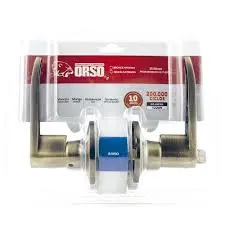 CERRADURA DE MANIJA PARA DORMITORIO NIQUEL SATINADO VENEZIA ORSO