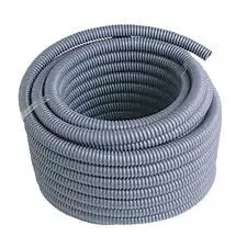 Manguera anillada 1/2X100MTS gris Evlite.
