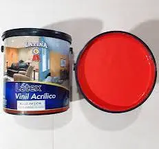 PINTURA LATEX ROJO PASIÓN GALON LATINA.