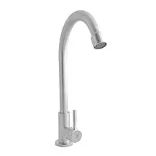 GRIFERIA PARA PARED DE COCINA CUELLO CURVO ACERO INOXIDABLE KRAUSS