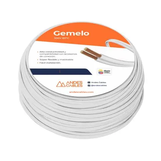 GEMELO 2x16 ANDES CABLE AWG 100MTS