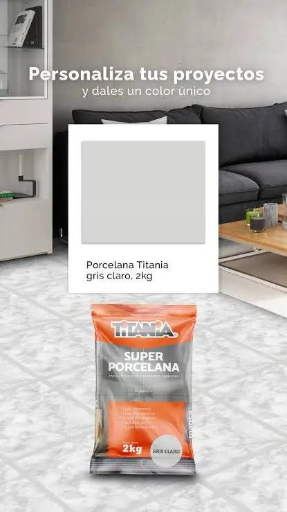 PORCELANA GRIS CLARO 2KG TITANIA