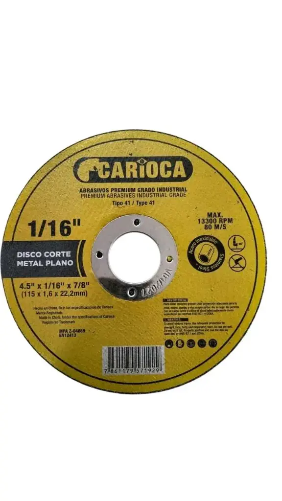 CARIOCA 7 x 1/16 x 7/8 DISCO CORTE METAL