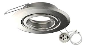 SPOT DE EMBUTIR PLATEADO DIRIGIBLE 3.5" 