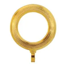 ARGOLLA RANURADA DORADA P/CORTINA 1"