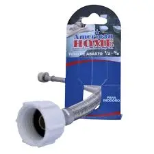 MANGUERA ANGULAR P/INODORO 16" C/DIRECTA AMERICAN HOME