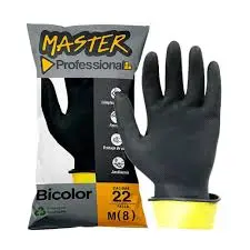 GUANTES MASTER NEGRO/AMARILLO     C-22 T8